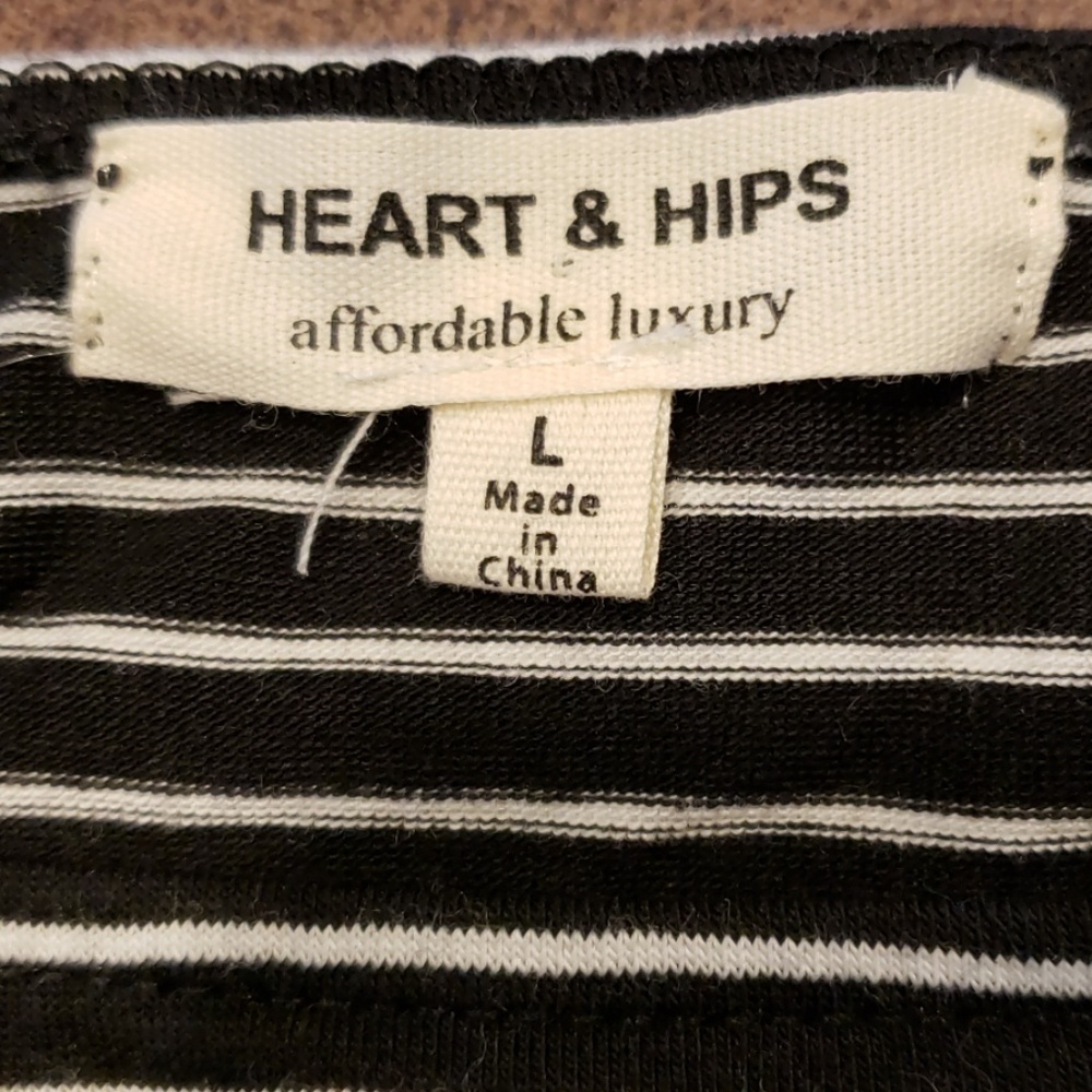 HEART & HIPS Off Shoulder Bodycon Dress Large EUC - Picture 5 of 6